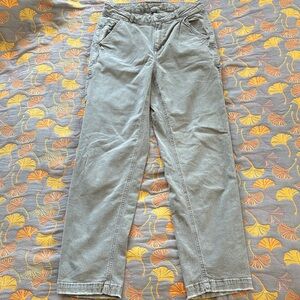 American Eagle Highest Rise 90s Carpenter Boyfriend Olive Pants, 4 long